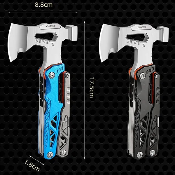 Multifunctional Camping Tool Axe with Hammer - Multifunctional Camping Tool Axe with Hammer - Image 2 of 6