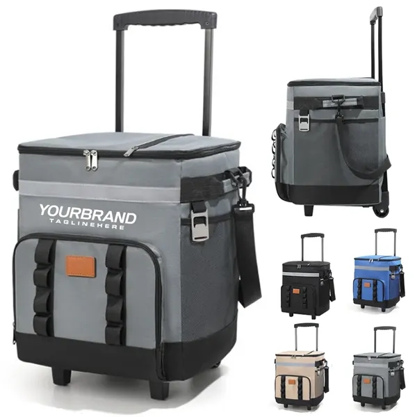 Rolling Insulated Cooler Bag for Delivery - Rolling Insulated Cooler Bag for Delivery - Image 0 of 5
