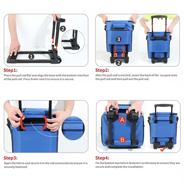 Rolling Insulated Cooler Bag for Delivery - Rolling Insulated Cooler Bag for Delivery - Image 3 of 5