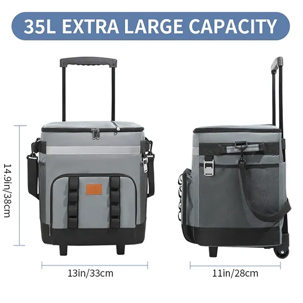 Rolling Insulated Cooler Bag for Delivery - Rolling Insulated Cooler Bag for Delivery - Image 4 of 5