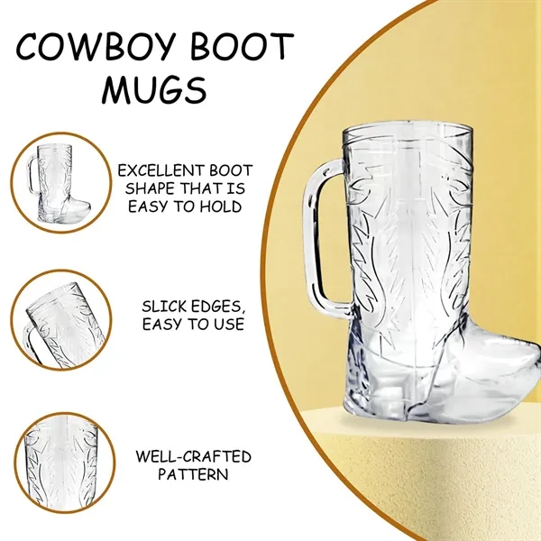Events Plastic Boot Beer Mug - Events Plastic Boot Beer Mug - Image 1 of 5