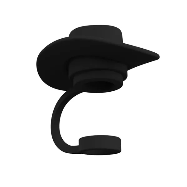 Cowboy Hat Shaped Silicone Straw Stoppers - Cowboy Hat Shaped Silicone Straw Stoppers - Image 7 of 11