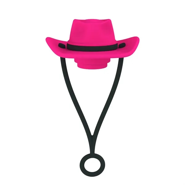 Cowboy Hat Shaped Silicone Straw Stoppers - Cowboy Hat Shaped Silicone Straw Stoppers - Image 8 of 11