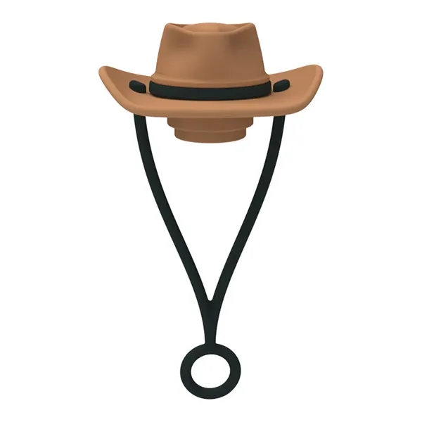 Cowboy Hat Shaped Silicone Straw Stoppers - Cowboy Hat Shaped Silicone Straw Stoppers - Image 9 of 11