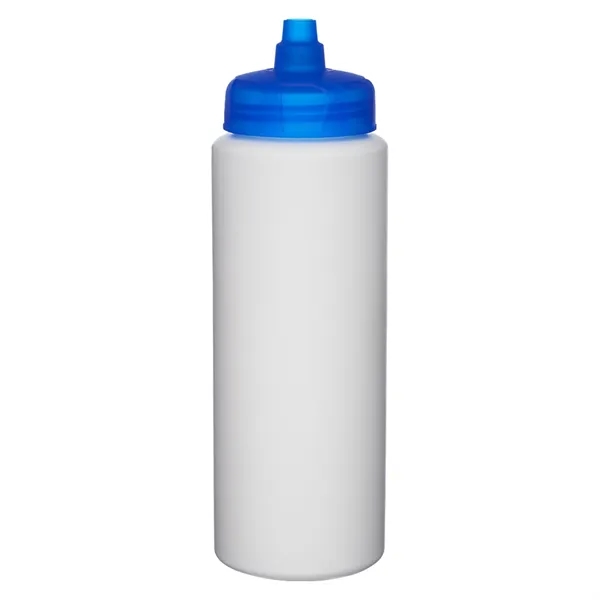 32 oz. USA made HDPE Plastic Sports Bottle w/ Quick Shot Lid - 32 oz. USA made HDPE Plastic Sports Bottle w/ Quick Shot Lid - Image 2 of 6