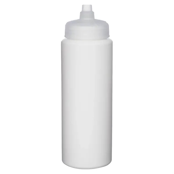 32 oz. USA made HDPE Plastic Sports Bottle w/ Quick Shot Lid - 32 oz. USA made HDPE Plastic Sports Bottle w/ Quick Shot Lid - Image 3 of 6