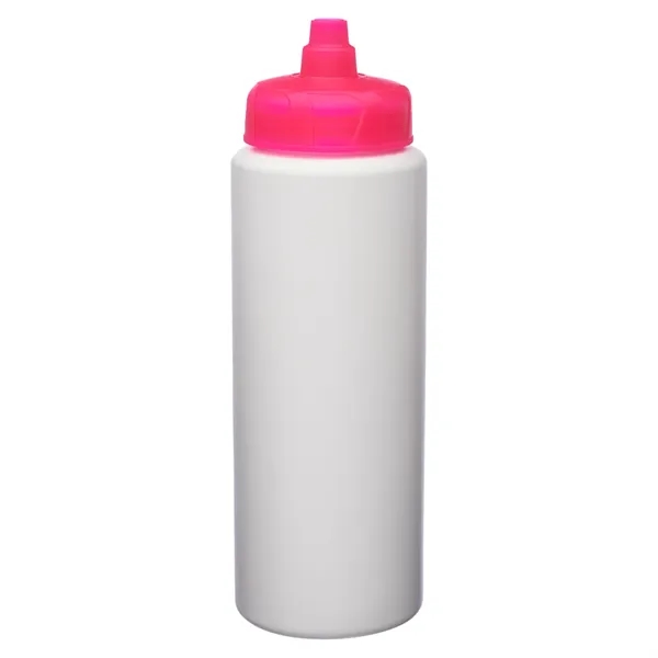 32 oz. USA made HDPE Plastic Sports Bottle w/ Quick Shot Lid - 32 oz. USA made HDPE Plastic Sports Bottle w/ Quick Shot Lid - Image 5 of 6