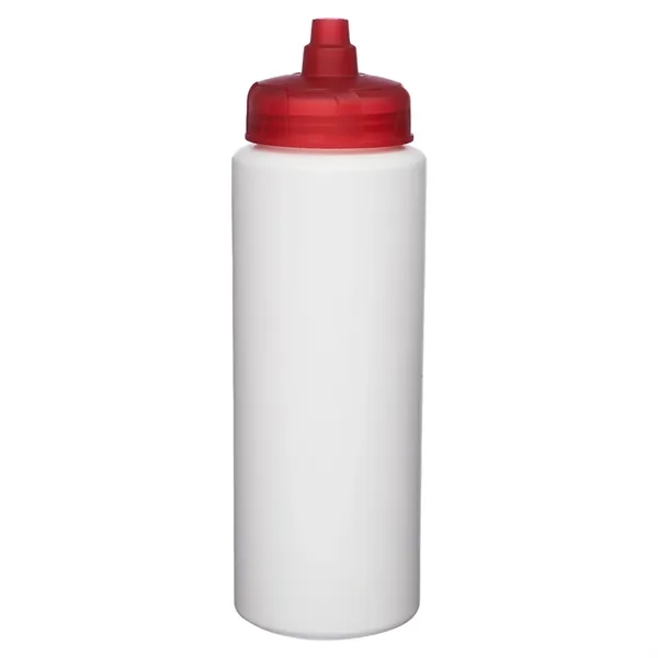 32 oz. USA made HDPE Plastic Sports Bottle w/ Quick Shot Lid - 32 oz. USA made HDPE Plastic Sports Bottle w/ Quick Shot Lid - Image 6 of 6