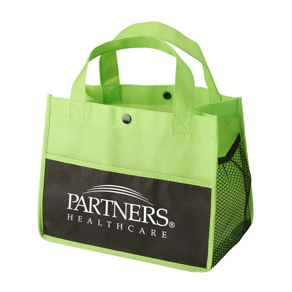 Mini Snap Non-Woven Lunch Tote Bag - Mini Snap Non-Woven Lunch Tote Bag - Image 4 of 13