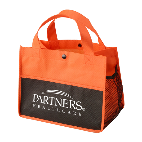 Mini Snap Non-Woven Lunch Tote Bag - Mini Snap Non-Woven Lunch Tote Bag - Image 6 of 13
