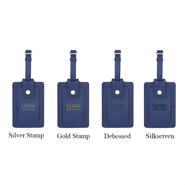 Premium Genuine Leather Luggage Tag - Premium Genuine Leather Luggage Tag - Image 4 of 7
