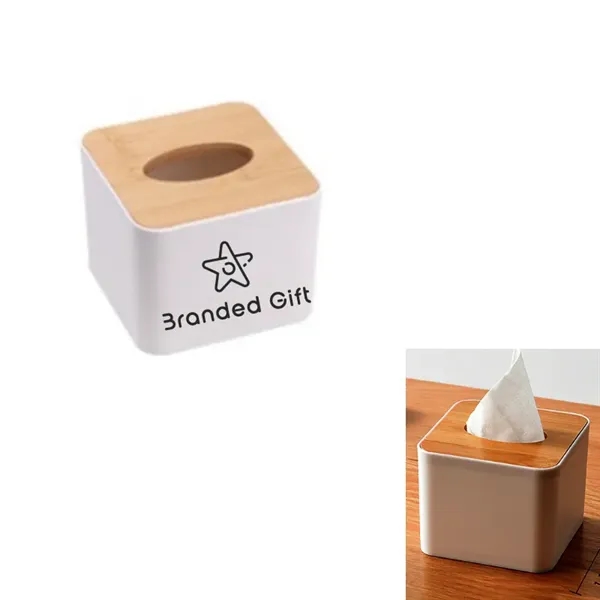 Wooden Cover Paper Box - Wooden Cover Paper Box - Image 0 of 1