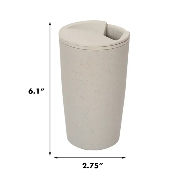 17 Oz. Wheat Straw Fiber Tumbler Biodegradable Coffee Cup - 17 Oz. Wheat Straw Fiber Tumbler Biodegradable Coffee Cup - Image 1 of 4