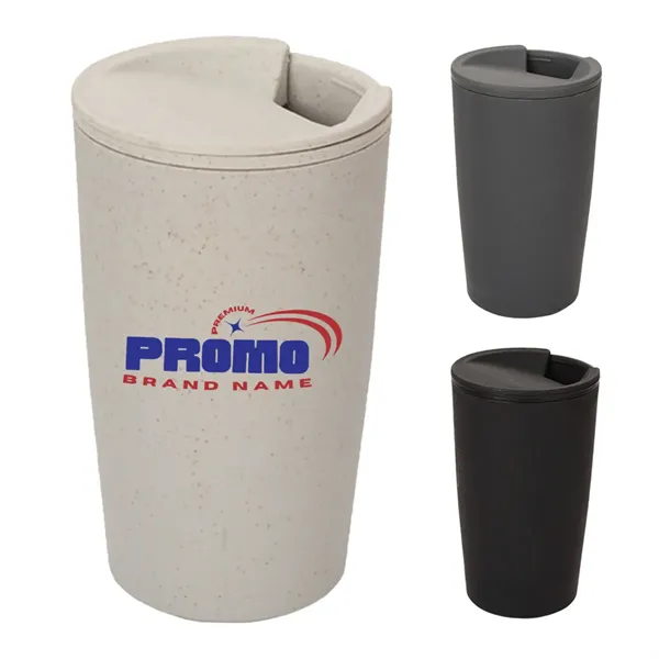 17 Oz. Wheat Straw Fiber Tumbler Biodegradable Coffee Cup - 17 Oz. Wheat Straw Fiber Tumbler Biodegradable Coffee Cup - Image 0 of 4