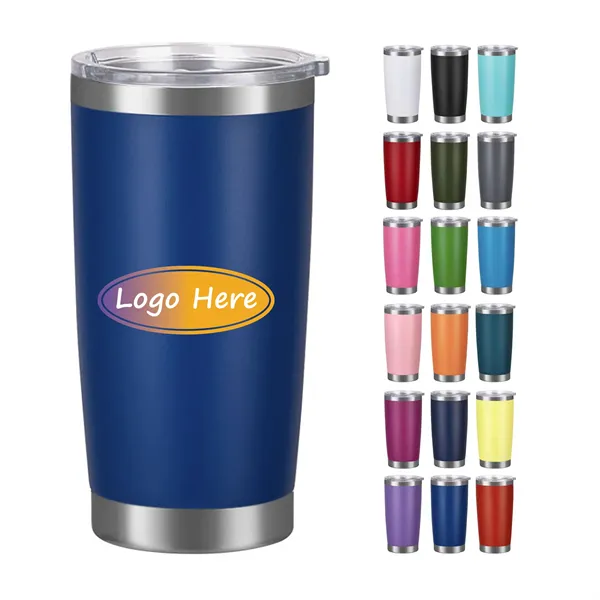 20 oz Travel Tumbler Insulated Mug with Lid - 20 oz Travel Tumbler Insulated Mug with Lid - Image 0 of 4