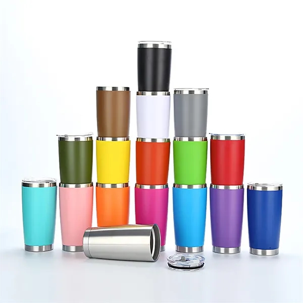 20 oz Travel Tumbler Insulated Mug with Lid - 20 oz Travel Tumbler Insulated Mug with Lid - Image 2 of 4