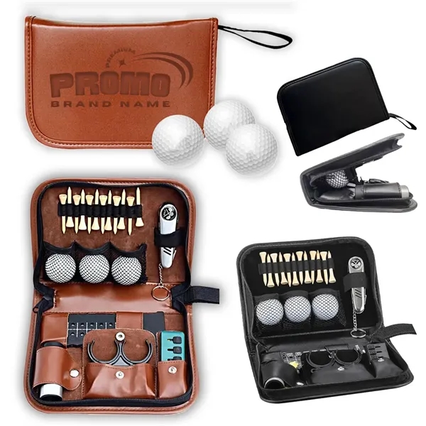 PU Golf Organizer Pouch Accessories Bag Large Capacity Case - PU Golf Organizer Pouch Accessories Bag Large Capacity Case - Image 0 of 4