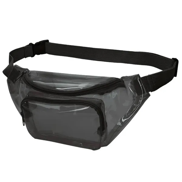 Clear PVC Fanny Pack Sling Waist Bag Clear Stadium Approved - Clear PVC Fanny Pack Sling Waist Bag Clear Stadium Approved - Image 3 of 5