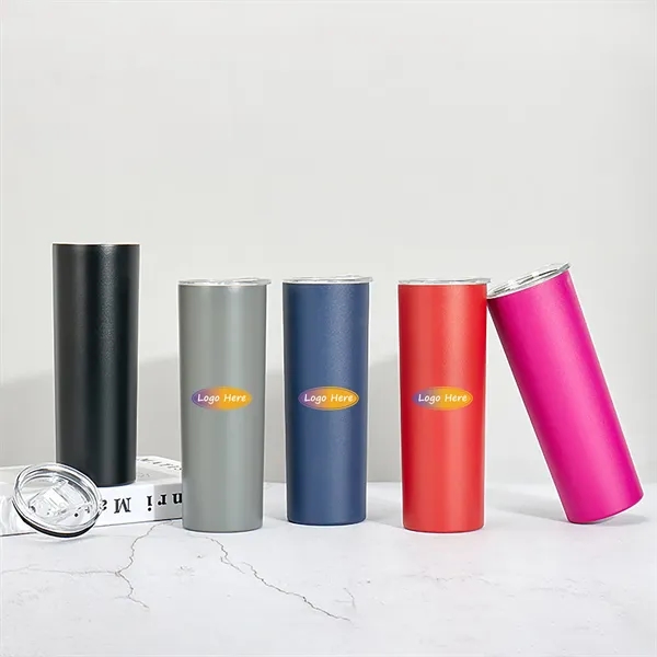 20 oz Stainless Steel Vacuum Insulated Tumbler Cup - 20 oz Stainless Steel Vacuum Insulated Tumbler Cup - Image 0 of 4