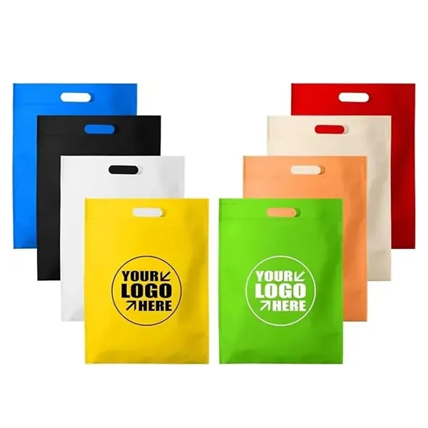 Non-woven Die Cut Reusable Shopping Tote Grocery Bag - Non-woven Die Cut Reusable Shopping Tote Grocery Bag - Image 4 of 7