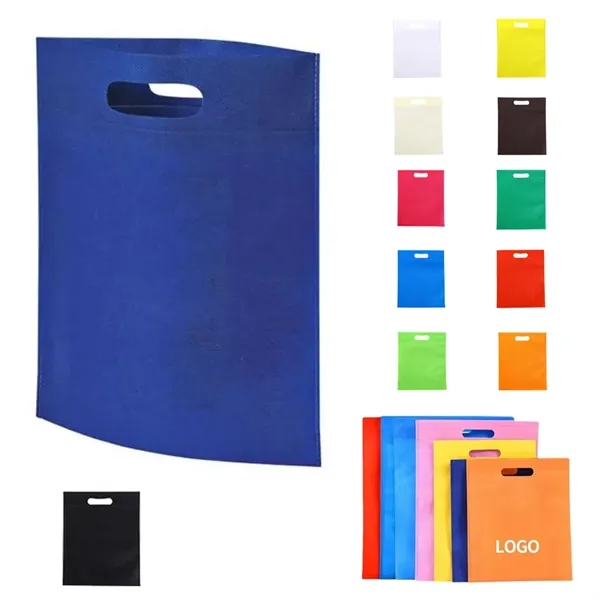 Non-woven Die Cut Reusable Shopping Tote Grocery Bag - Non-woven Die Cut Reusable Shopping Tote Grocery Bag - Image 0 of 7