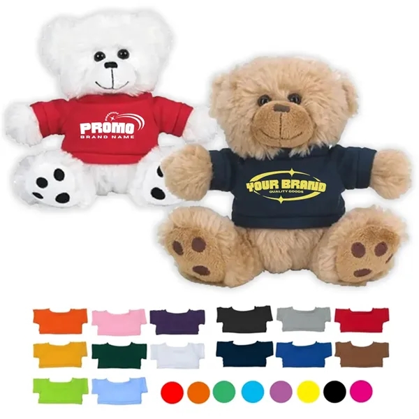 8" Cute Plush Teddy Bear Gift Soft Stuffed Animal Customized - 8" Cute Plush Teddy Bear Gift Soft Stuffed Animal Customized - Image 0 of 4