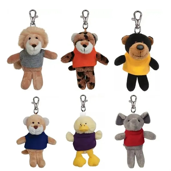Mini Bear Keychain Cute Stuffed Animal Personalized Mascot - Mini Bear Keychain Cute Stuffed Animal Personalized Mascot - Image 2 of 2