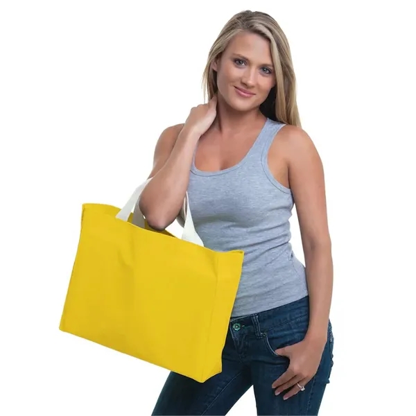Bayside USA Made Cotton Canvas Medium Gusset Tote Bag - Bayside USA Made Cotton Canvas Medium Gusset Tote Bag - Image 1 of 4