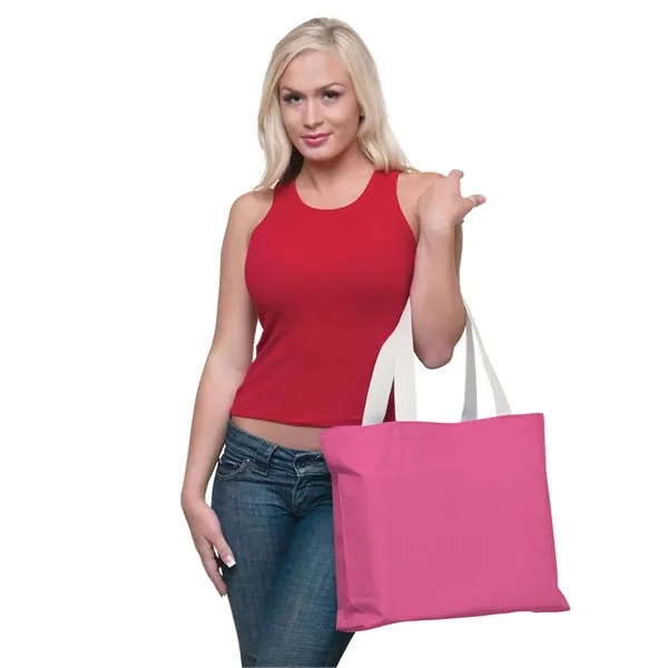 Bayside USA Made Cotton Canvas Jumbo Tote Bag - Bayside USA Made Cotton Canvas Jumbo Tote Bag - Image 0 of 6