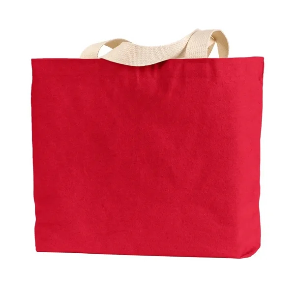 Bayside USA Made Cotton Canvas Jumbo Tote Bag - Bayside USA Made Cotton Canvas Jumbo Tote Bag - Image 4 of 6