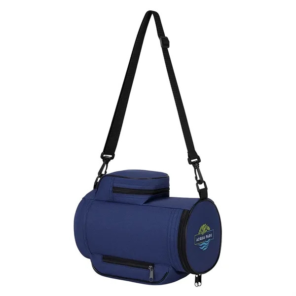 Custom Malibu 8-Can Polyester Crossbody Cooler Bag