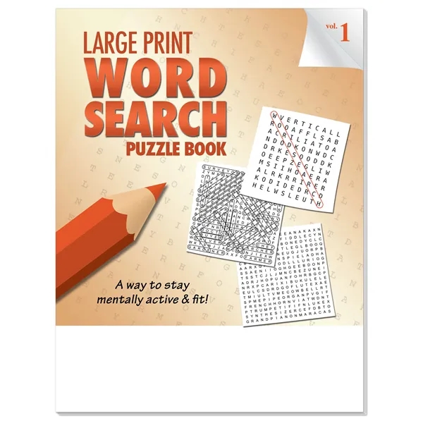 Puzzle Book: LARGE PRINT Word Search - Puzzle Book: LARGE PRINT Word Search - Image 1 of 2