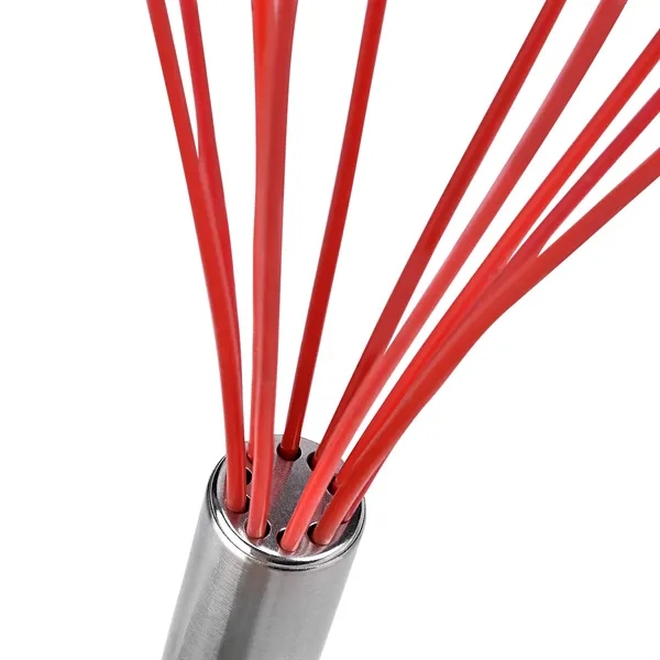 12" Silicone Eggbeater With Stainless Steel Handle - 12" Silicone Eggbeater With Stainless Steel Handle - Image 2 of 5