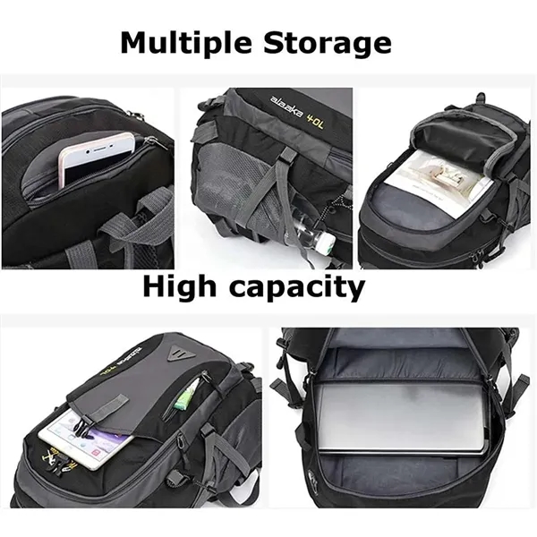 Outdoor Hiking Backpack Durable Laptop USB Charging Student - Outdoor Hiking Backpack Durable Laptop USB Charging Student - Image 6 of 7