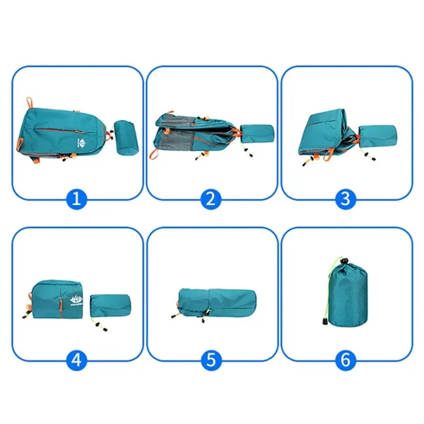 Lightweight Foldable Backpack Packable Hiking Daypack Travel - Lightweight Foldable Backpack Packable Hiking Daypack Travel - Image 2 of 7