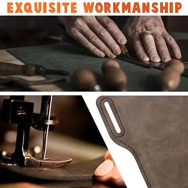 Classic PU Leather Waist Phone Pouch for Outdoor Use - Classic PU Leather Waist Phone Pouch for Outdoor Use - Image 2 of 3