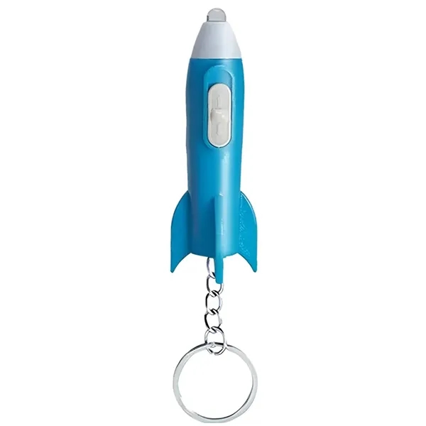 LED Rocket Flashlight Keychain - LED Rocket Flashlight Keychain - Image 1 of 6