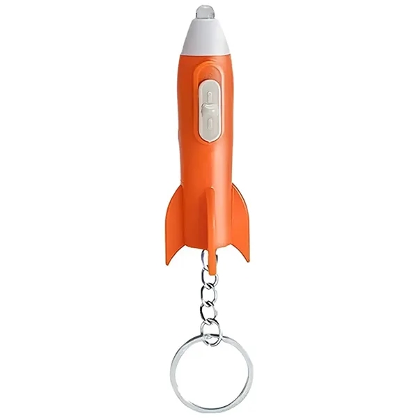 LED Rocket Flashlight Keychain - LED Rocket Flashlight Keychain - Image 2 of 6