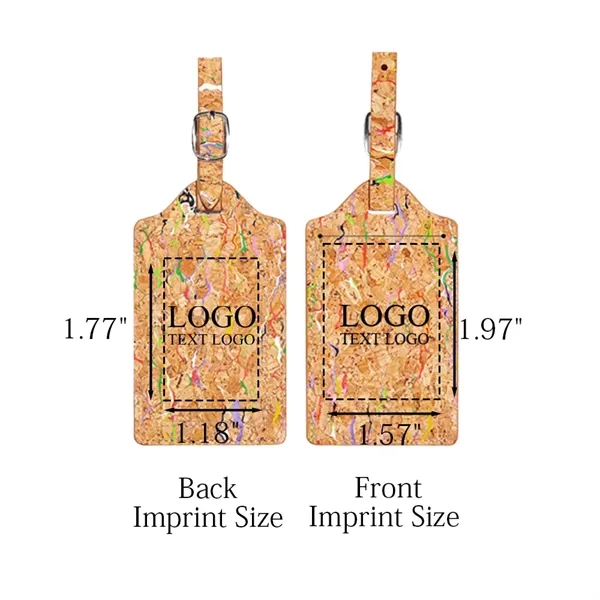 Natural Cork Luggage Tag - Natural Cork Luggage Tag - Image 3 of 11