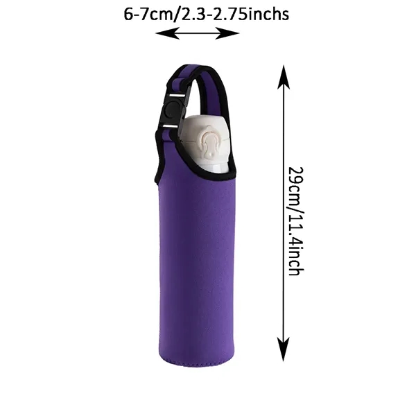 15.5-20oz Insulated  Neoprene Water Glass Bottle Carrier Bag - 15.5-20oz Insulated  Neoprene Water Glass Bottle Carrier Bag - Image 1 of 5