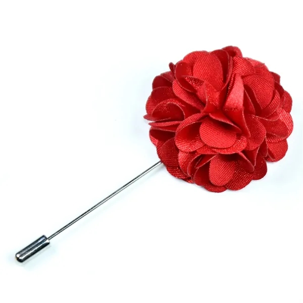 16 Pieces of Flower Men's Handmade Satin Brooch - 16 Pieces of Flower Men's Handmade Satin Brooch - Image 4 of 7