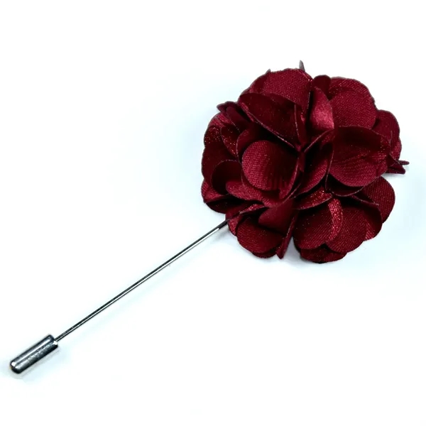16 Pieces of Flower Men's Handmade Satin Brooch - 16 Pieces of Flower Men's Handmade Satin Brooch - Image 5 of 7