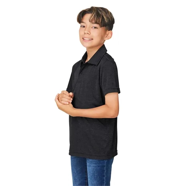 Team 365 Youth Zone Sonic Heather Performance Polo - Team 365 Youth Zone Sonic Heather Performance Polo - Image 10 of 23
