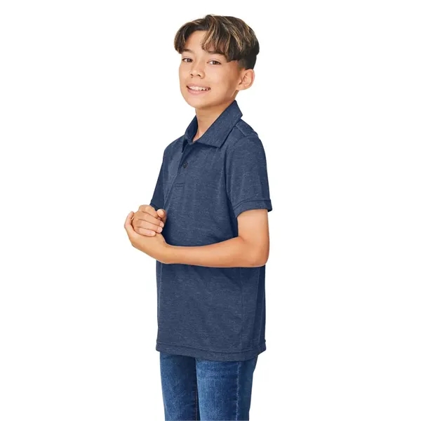 Team 365 Youth Zone Sonic Heather Performance Polo - Team 365 Youth Zone Sonic Heather Performance Polo - Image 20 of 23