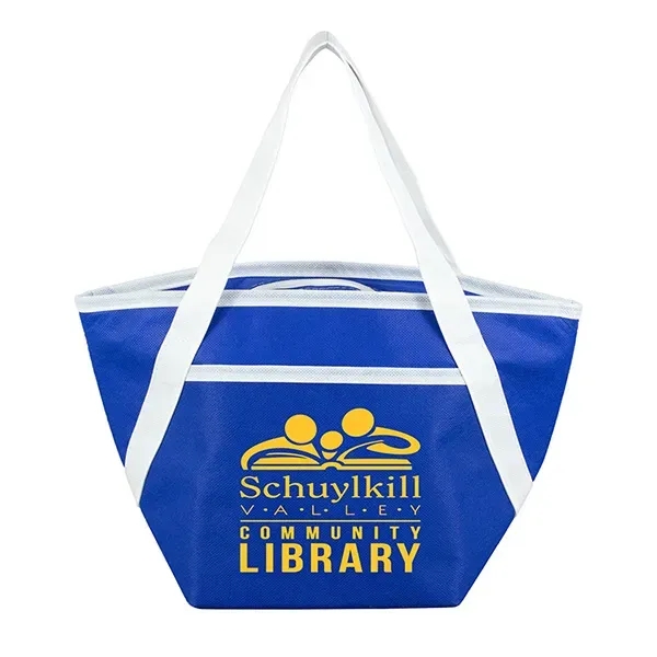 Custom Zipper Cooler Tote 6-Pack Size