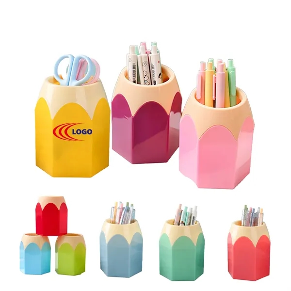 Large Capacity Desk Organizer Pen Holder - Large Capacity Desk Organizer Pen Holder - Image 0 of 8
