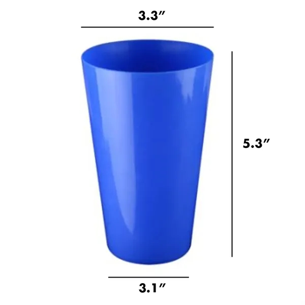 16 oz. Colorful Reusable Plastic Party Cups Stadium - 16 oz. Colorful Reusable Plastic Party Cups Stadium - Image 1 of 4