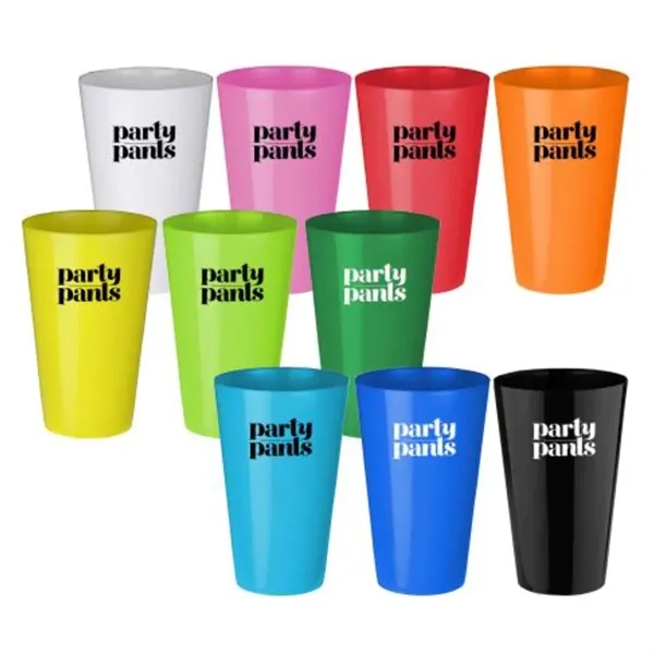 16 oz. Colorful Reusable Plastic Party Cups Stadium - 16 oz. Colorful Reusable Plastic Party Cups Stadium - Image 0 of 4