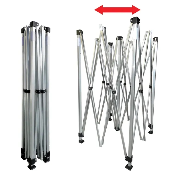 10' Square Tent W/ Two Half Walls and One Full - 10' Square Tent W/ Two Half Walls and One Full - Image 9 of 16