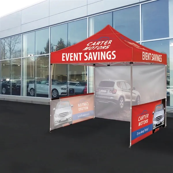 10' Square Tent W/ Two Half Walls and One Full - 10' Square Tent W/ Two Half Walls and One Full - Image 14 of 16